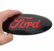 Ford Front Grille Or Tailgate Emblem 7 Red Logo Badge