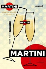 Poster Manifesto Locandina Pubblicità Stampa Vintage Aperitivo Martini 60x90 Cm.
