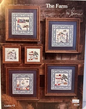 The Farm. Cross Stitch designs by Gina. Leaflet #2. 1982