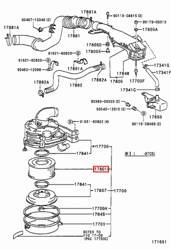Genuine LandCruiser HJ60 HDJ80 HDJ79 HDJ78 FZJ80 1FZ 1HD 2H Engine Air Filter - Picture 6 of 20