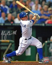 Johnny Giavotella 2011 Kansas City Royals 1st Major League HR Signed 8x10 Photo