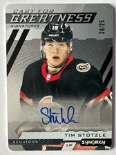 TIM STUTZLE 22-23 UD Synergy AUTO METAL Cast For Greatness Signatures #20/25 SP