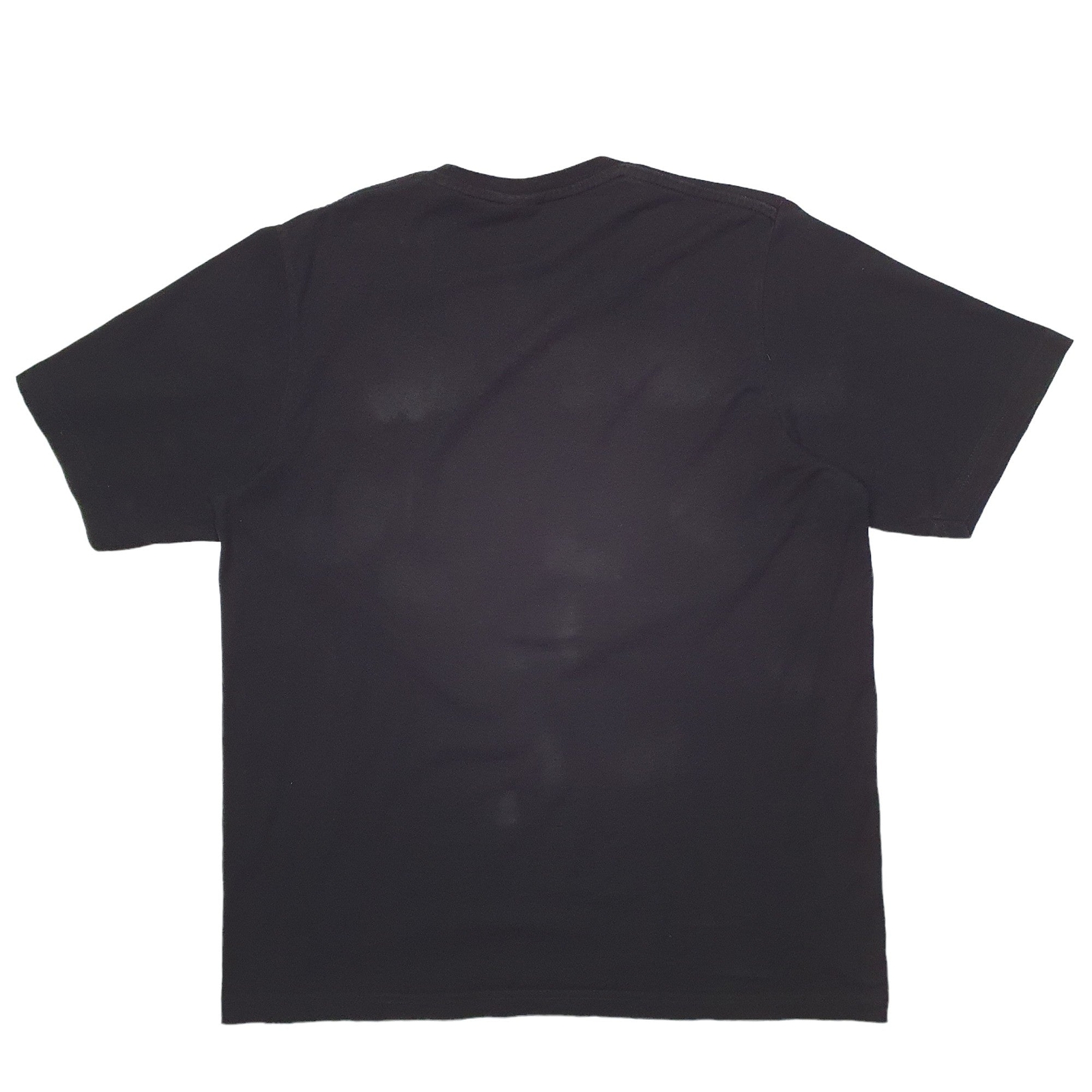 ADIDAS Black T Shirt Tee Spellout Short Sleeve Cotton Blend Mens M image 2