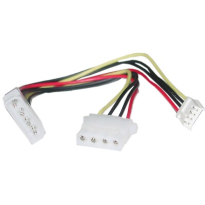 8 inch 4 Pin Molex to Floppy and 4 Pin Molex, Power Y Cable  11W3-03808