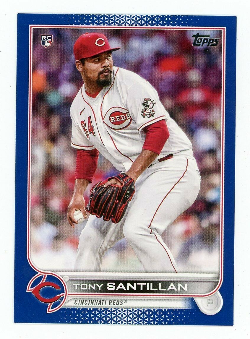 2022 Topps Royal Blue #111 Tony Santillan RC Rookie Card Cincinnati Reds 💎⚾💎