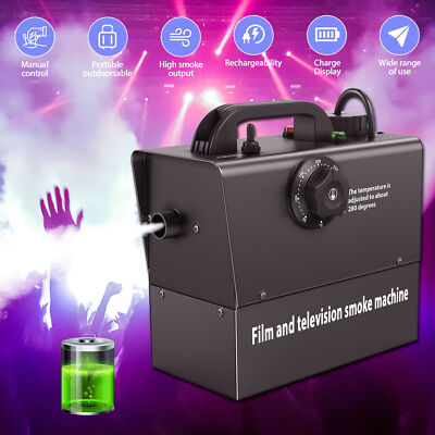 400W Rechargeable Fog Machine Smoke Machine Disco DJ Stage Effect Party Xmas