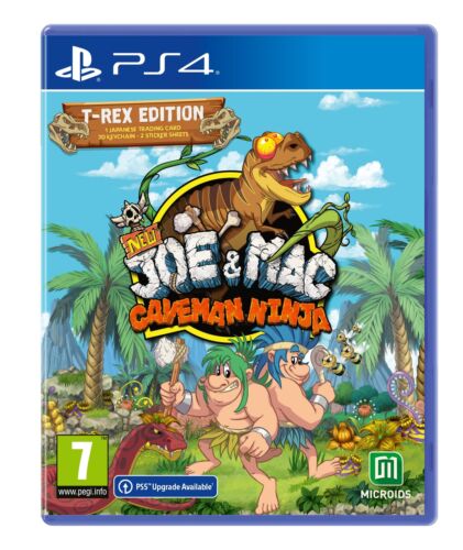 Joe & Mac: Caveman Ninja - T-rex Edition (Sony Playstation 4) - Picture 1 of 4