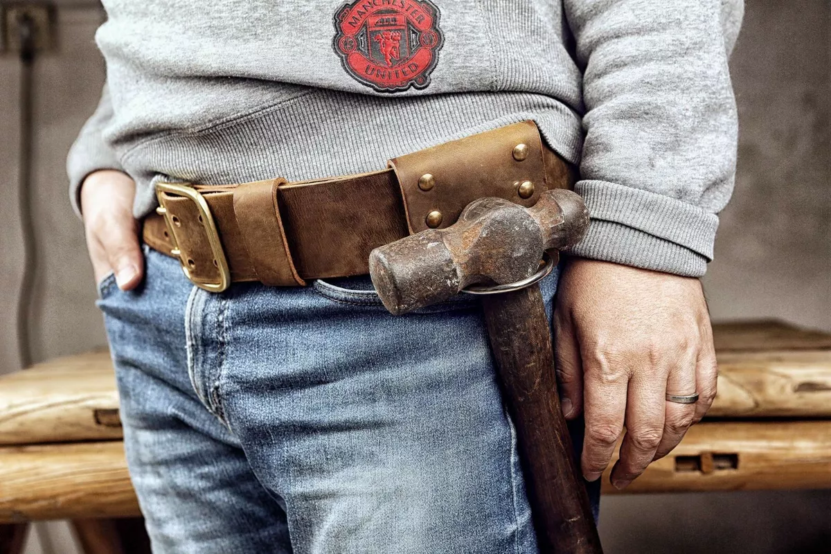 Heavy Duty Leather Work Belt