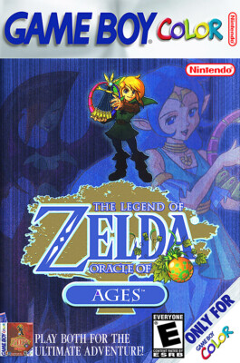 The Legend Of Zelda Oracle Of Ages BOX ART GBC POSTER MADE IN USA