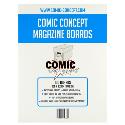Comic Concept Acid Free Comic Backing Boards -- MAGAZINE Size -- Great Value!!