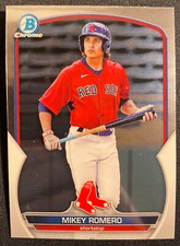 Mikey Romero 2023 Bowman Chrome RC Rookie Prospect Base BOSTON RED SOX