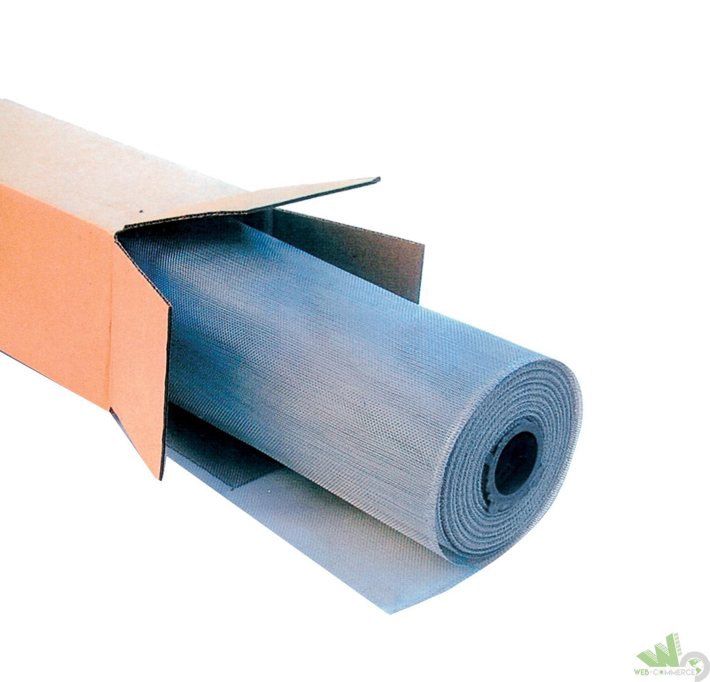 Rotolo 30mt Zanzariera Phifer Alluminio H.60 | Maglia 18x16 Rete Moschiera