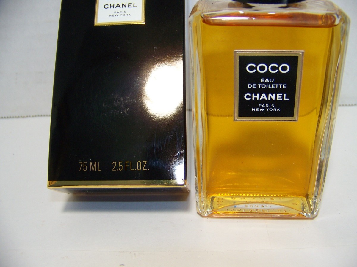Vintage COCO CHANEL Eau de Toilette 2.5 oz Splash Bottle New in