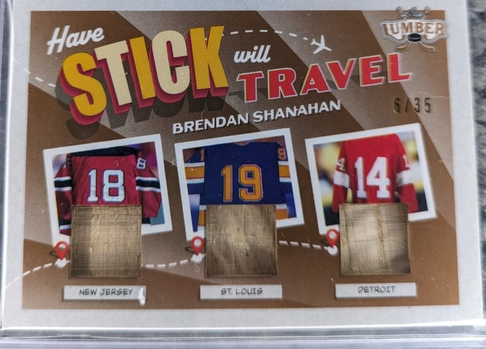 2021-22 Leaf Lumber BRENDAN SHANAHAN Have Stick Will Travel 6/35 - Image 3 of 3