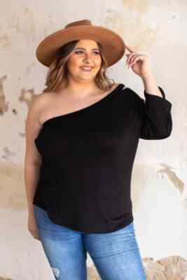 Lucky & Blessed  Qtr Sleeve Off Shoulder Top New Boutique Yellow or Black