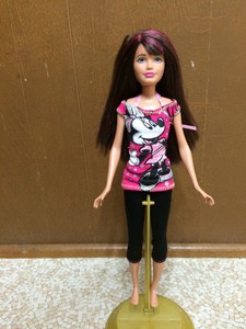 barbie with pink streak in hair