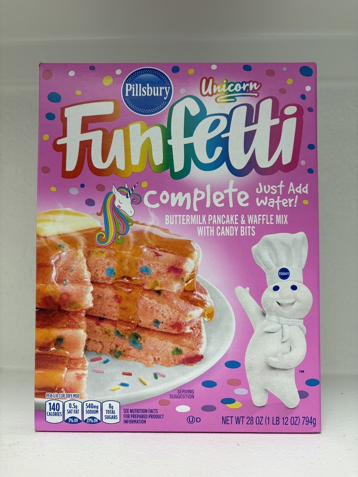 Pillsbury FUNFETTI Unicorn Complete Buttermilk Pancake & Waffle Mix 28