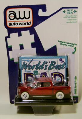 2018 '18 FORD F150 PICKUP TRUCK CHASE WORLDS BEST DAD #1 AUTO WORLD DIECAST 2023