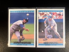 RAMON MARTINEZ + MIKE SCIOSCIA Donruss 1992 Baseball Cards