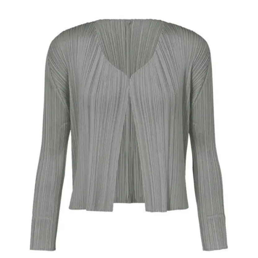 Pleats Please Issey Miyake Basic Black Cardigan, … - image 4