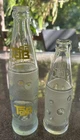 Vintage Tab Clear Embossed Glass Bottle Coca Cola 10 Oz Starburst & 7 Oz Lot