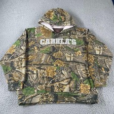 Cabelas Women's Seclusion 3D Pullover Hoodie Sweatshirt Brown Camo Size XL