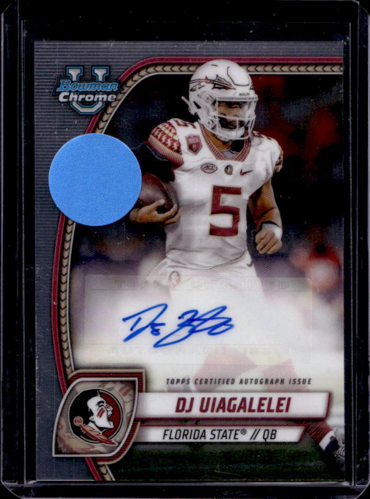 2024 Bowman Chrome U DJ Uiagalelei Prospect Auto #PA-DUI Seminoles