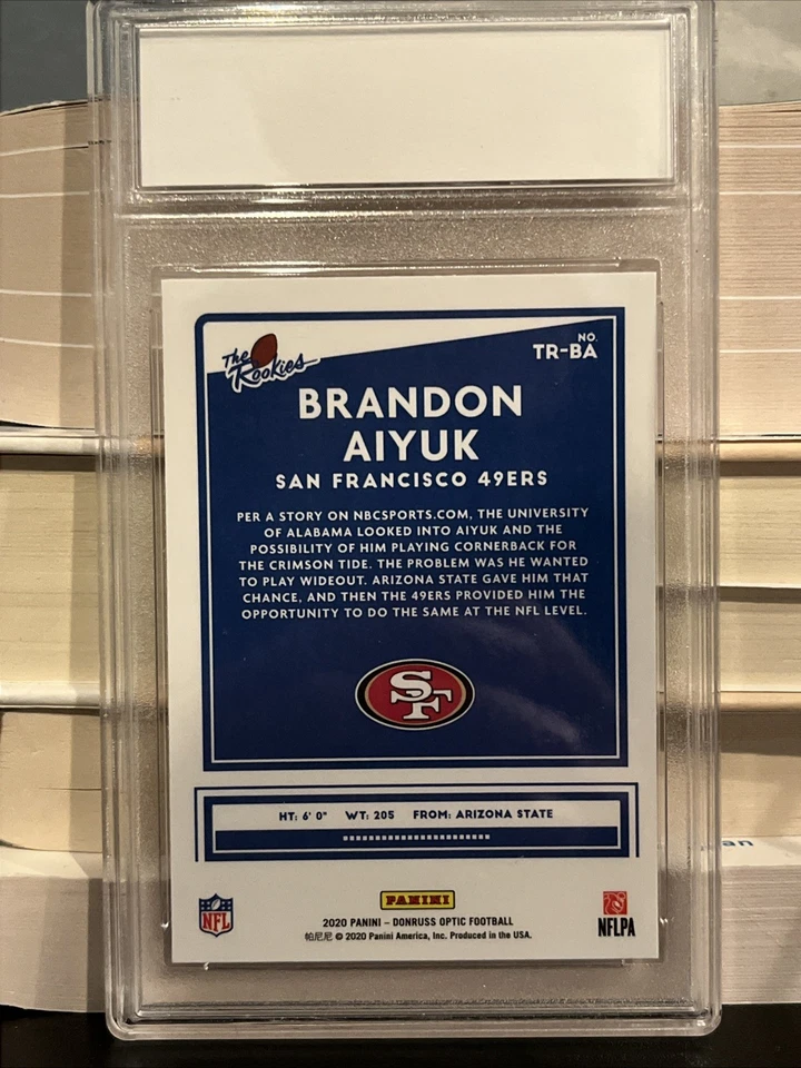 2020 Panini Donruss Optic - The Rookies Brandon Aiyuk #TR-BA (RC) - Image 2 of 2