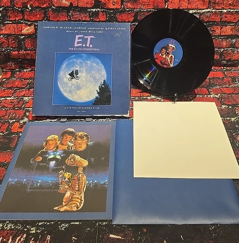 E.T. Soundtrack Narrated By Michael Jackson MCA Box LP Booklet & Poster - 1982
