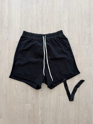Rick Owens DRKSHDW Jersey Trucker Cut-Off Shorts In SZ Medium