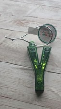 Wondershop Monogram Letter  Y  Christmas Ornament - Green/Glitter - NEW