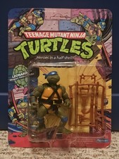TMNT LEONARDO 1988 Playmates Teenage Mutant Ninja Turtles Action Figure MOC AFA