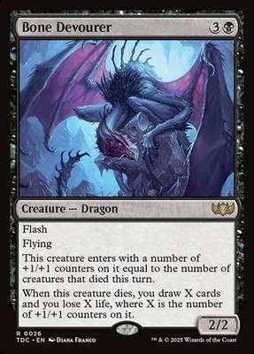 Bone Devourer 0026 Non Foil Rare Tarkir Dragonstorm Commander MTG NM