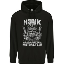 Honk Guns Fired From A Motorcycle Biker Mens Sudadera