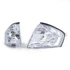 Clear Lens Turn Signal Chrome Pair For Mercedes SL R129 89-01