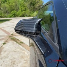 2016-2024 Camaro Real Carbon Fiber M Style Mirror Covers - With Winglet 2016-2024 Camaro Real Carbon Fiber M Style Mirror Covers - With Winglet
