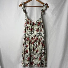 Free People Med Dear You Mini Sundress Pockets Low Back Floral Summer