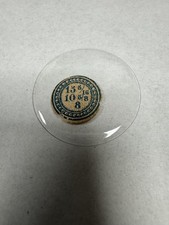 Vintage Unmarked Watch Mineral Crystal Domed 34.59mm 15 5/16 10 5/8 8 Clear