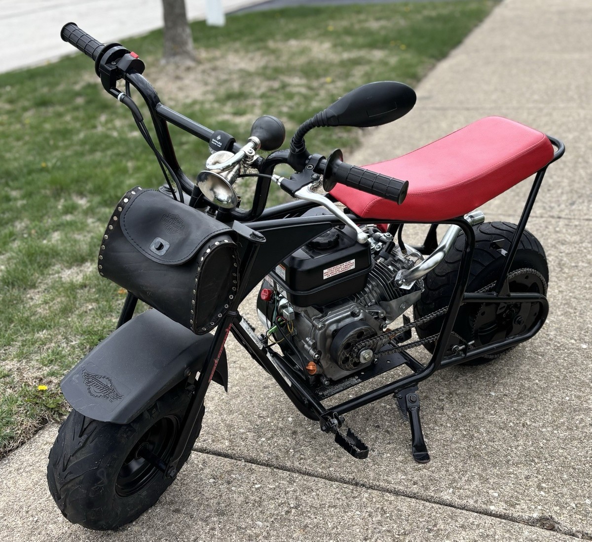 Monster Moto Mini Bike with Built Predator 212 Swapped Motor