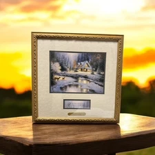 Thomas Kinkade Deer Creek Cottage Litho with COA by Thomas Kinkade