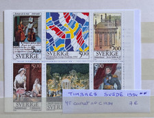 TIMBRES SUEDE 1994 YT CARNET N° C1794 NEUF ** MNH