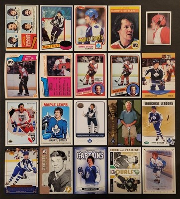 Lot of 20 Different DARRYL SITTLER Hockey Cards HOF 1974-2009 HK1717
