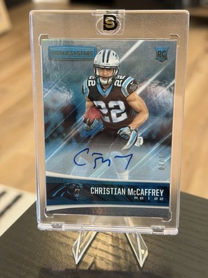2017 PANINI ROOKIES AND STARS #271 CHRISTIAN MCCAFFREY AUTO 7/10 Panthers