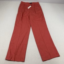 Banana Republic Coral Linen Trouser Pants Women  s Size 2 NWT