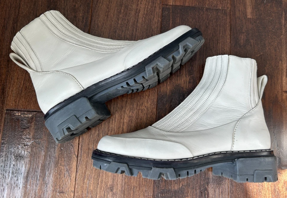 Botines de cuero blanco antiguo Rag & Bone SHAWN 39 suela Chelsea EE. UU. 9 Foto 4 de 4