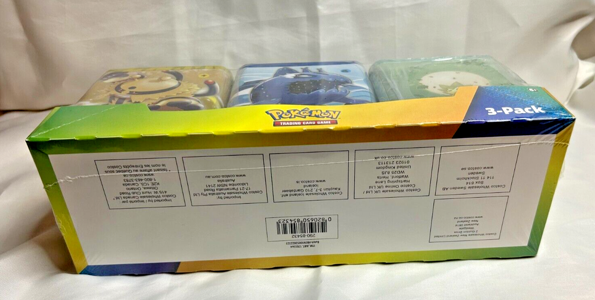 Costco Pokemon Stacking 3 Tins Evolving Skies Fusion Strike