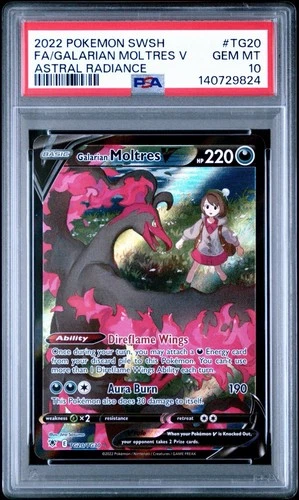 Galarian Moltres V TG20/TG30 Ultra Rare FA Astral Radiance 2022 PSA 10 Gem Mint