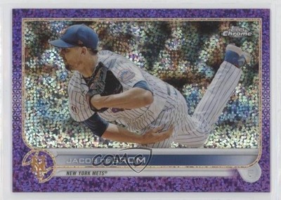 2022 Topps Chrome Purple Speckle Refractor 268/299 Jacob deGrom #125 6wp