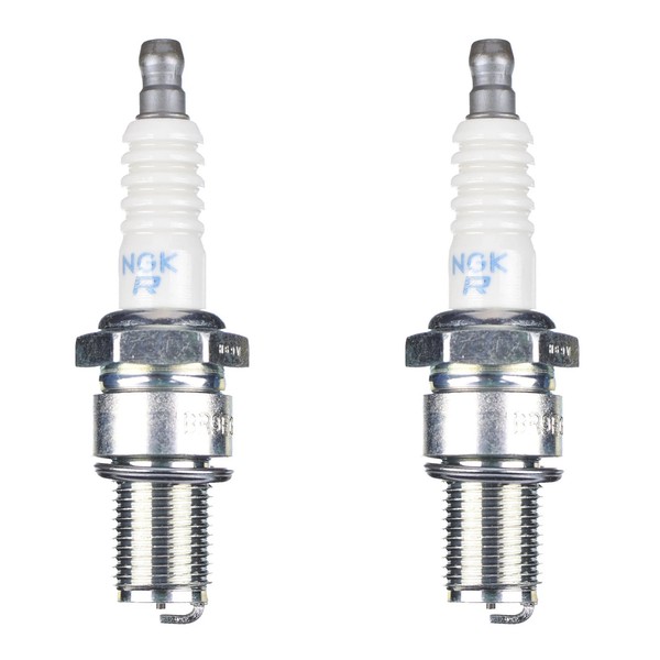 NGK ZüNdkerze BR9EG Feste Mutter 4015 2Er Set (FüR: Kawasaki KX 250 H 90-91 )-image