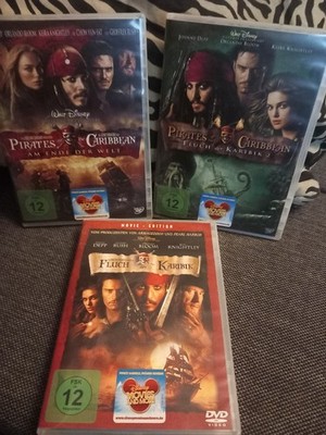 Fluch Der Karibik 1-3, 3 DVDs, Neuwertig